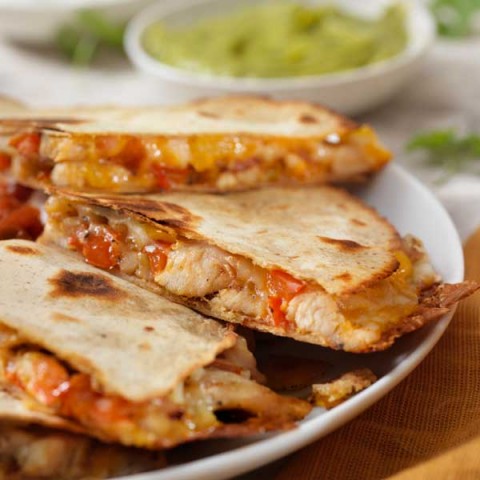 Saucy Grilled Chicken Quesadilla