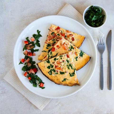 Cheese and Vegetable Morning Omelette