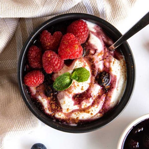 Creamy Yoghurt with Mixed Berries