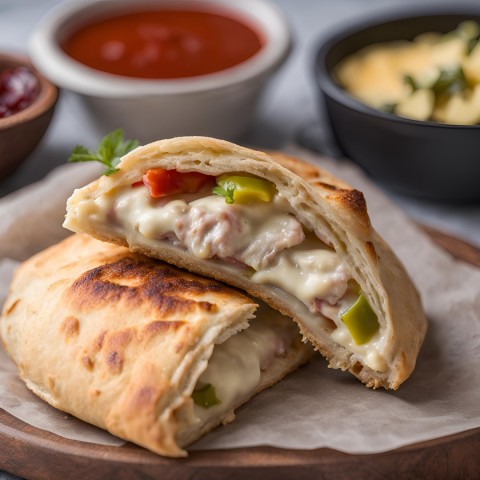 Mediterranean Chicken Garlic Melt